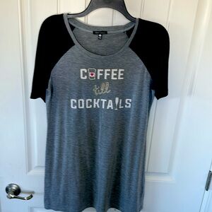 💕“Coffee till Cocktails” Sleep Shirt